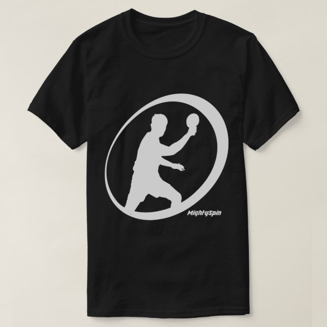 Camiseta Mighty Spin Ping Pong Tee Table Tennis Comfy (Diseño del anverso)
