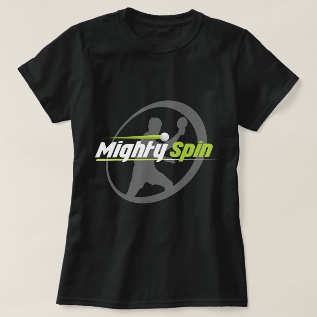 Camiseta MightySpin Ping Pong Tee Table Tennis Guay (Diseño del anverso)