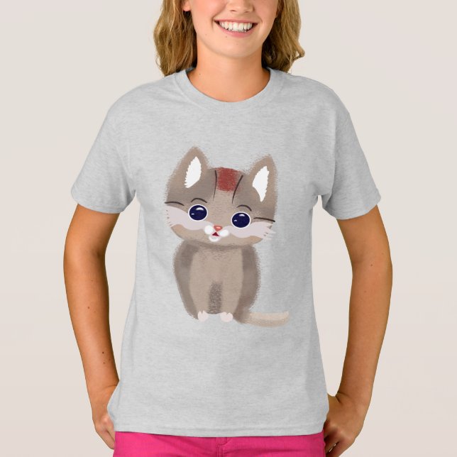 Camiseta Mignon petit chaton simpliste (Anverso)