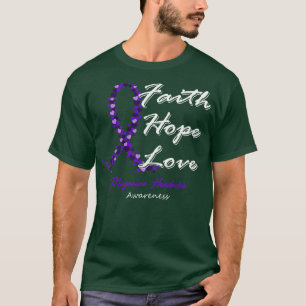 Camiseta Migraine Cefalea Conciencia Fe Esperanza Amor En E