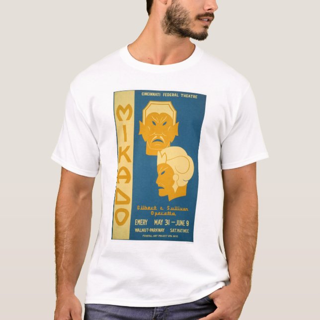 Camiseta Mikado Gilbert Sullivan WPA 1939 (Anverso)