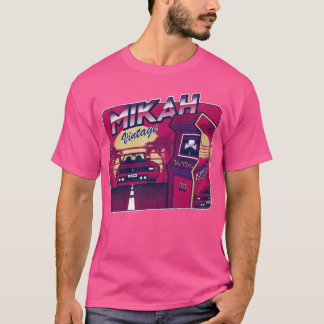 Camiseta Mikah Personalizado Juego Antiguo 80s 90s
