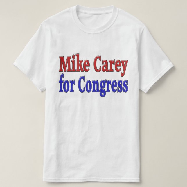 Camiseta Mike Carey para el Congreso (Diseño del anverso)