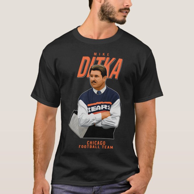 Camiseta Mike Ditka 89 Chicago Footballeam friends (Anverso)