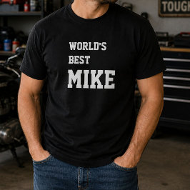 Camiseta Mike Divertido Mundos Personalizados Mejor Mike Cu