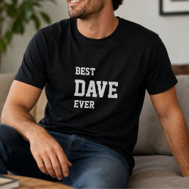 Camiseta Mike Divertido Personalizado Mejor Dave de Todos l