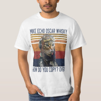 Camiseta Mike Echo Oscar Whisky Cómo Copiar A Pilot Kitty