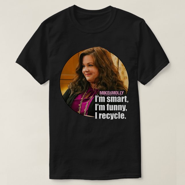 Camiseta Mike & Molly I Recycle (Diseño del anverso)