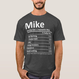 Camiseta MIKE Nutrition Funny Birthday Personalizado Nombre