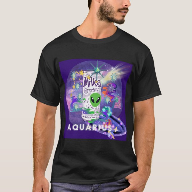 Camiseta Mikitiez aquarius galaxia verano refresco de cerve (Anverso)