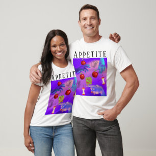 Camiseta Mikitiez calavera roja manzana tóxica vegana veran