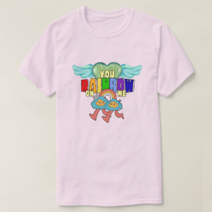 Camiseta Mikitiez cupid lindos amigos gemelos del arco iris