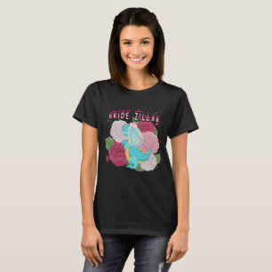Camiseta Mikitiez dinosaur brida boda escuadrón T-Shirt