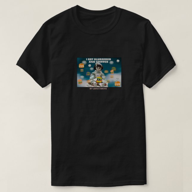Camiseta Mikitiez espacio dolly cráneo hamburguesa frienchf (Diseño del anverso)