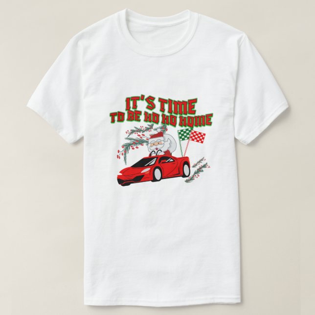 Camiseta Mikitiez ho ho ho ho santaclaus sleigh home (Diseño del anverso)