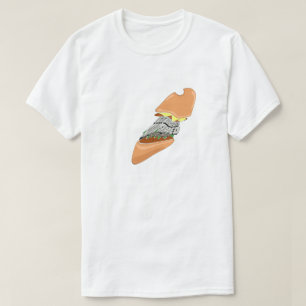 Camiseta Mikitiez muñeca espacial hamburguesa patatas frita