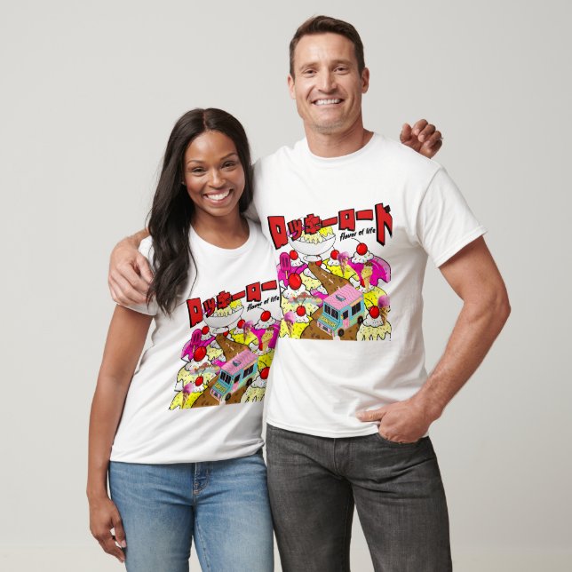 Camiseta Mikitiez rockyroad icecream manga verano banga (Unisexo)