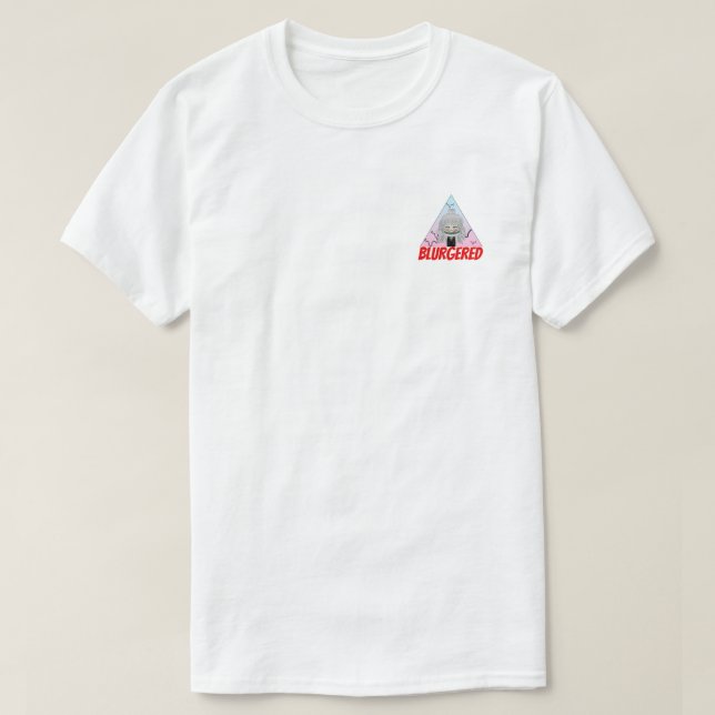 Camiseta Mikitiez rubia peinada corbata de traje negro rosa (Diseño del anverso)