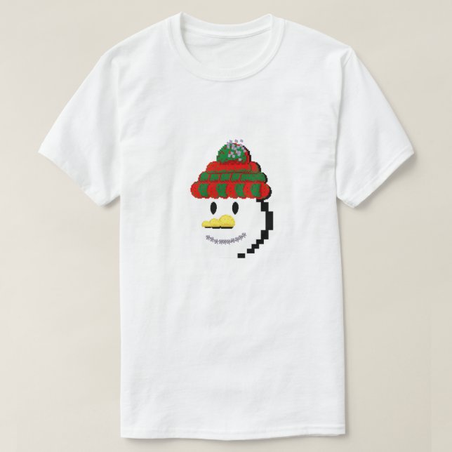 Camiseta Mikitiez snowman winterwonderland pixleart  (Diseño del anverso)