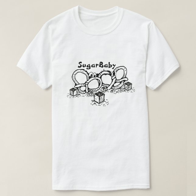 Camiseta Mikitiez sugarbaby pretzel pareja amigos dulces (Diseño del anverso)