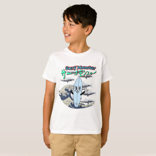 Camiseta Mikitiez surf windsurf menta monstruosa japanesewa