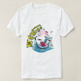 Camiseta Mikitiez tiburón oleada oceánica shavedice verano