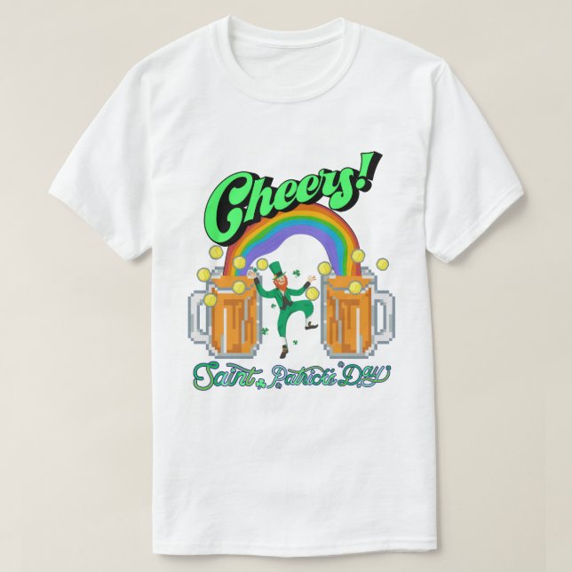 Camiseta Mikitiez verde afortunado Saint Patrick's Day iris (Diseño del anverso)