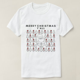 Camiseta Miktiez merrychristmas mínimo santa happynewyear