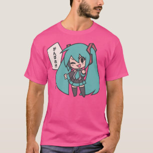 Camiseta Miku Ganbare Ganbatte Chibi