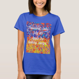 Camiseta Mil Oaks JUly 4 applepie concurso arte abstracto