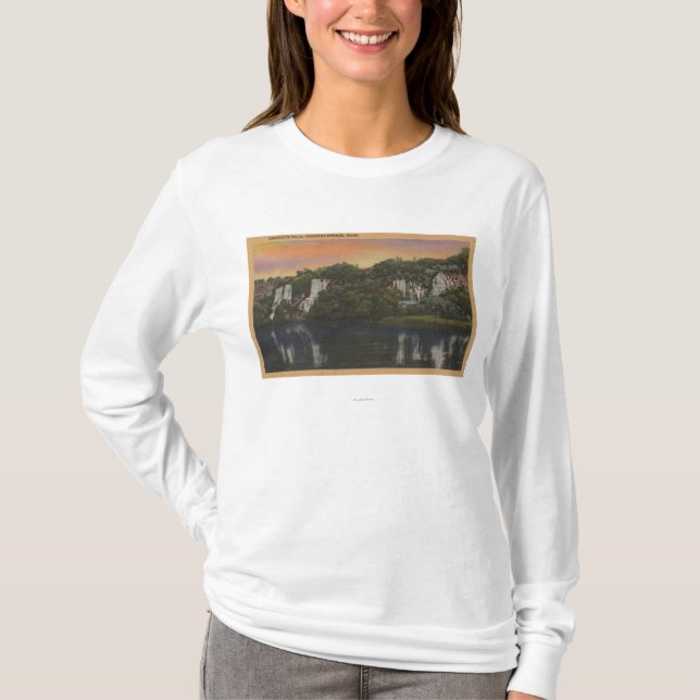Camiseta Mil primaveras, IDView de las caídas de Quartette (Anverso)