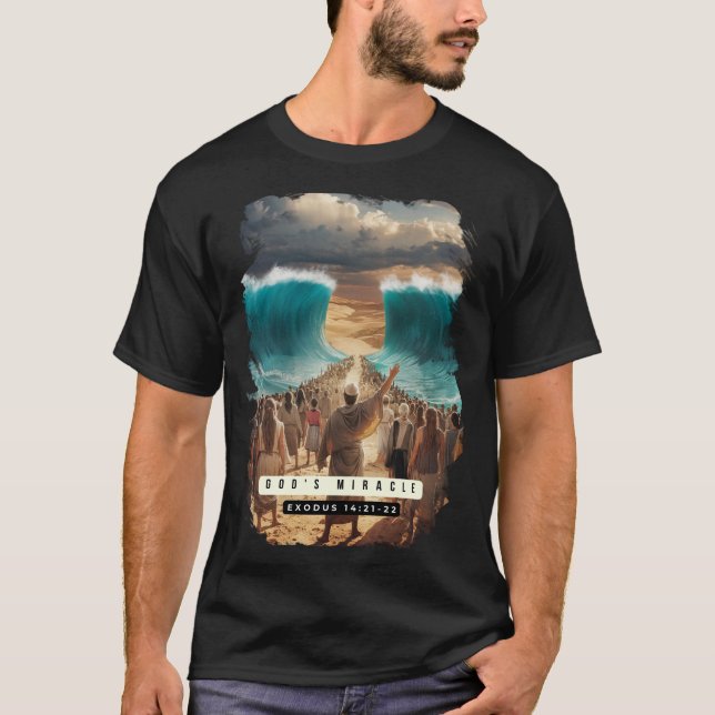 Camiseta milagro del dios de moses (Anverso)