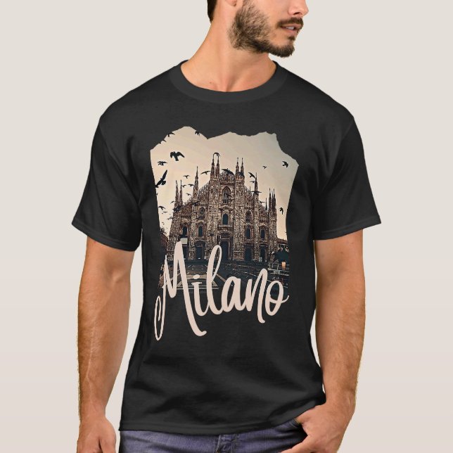 Camiseta Milán Italia Souvenir (Anverso)