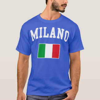 Camiseta Milán Milán Italia Italiano Bandera italiana