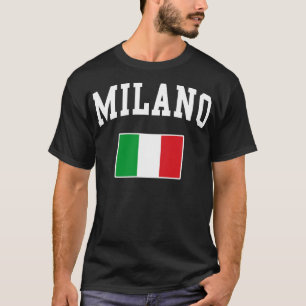 Camiseta Milán Milán Italia Italiano Bandera italiana