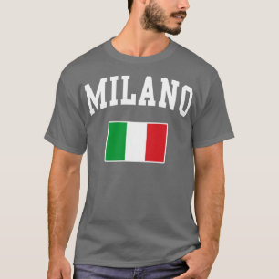 Camiseta Milán Milán Italia Italiano Bandera italiana