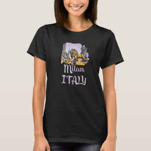 Camiseta Milan Milano Italia Europa Piazza Duomo Tourist At
