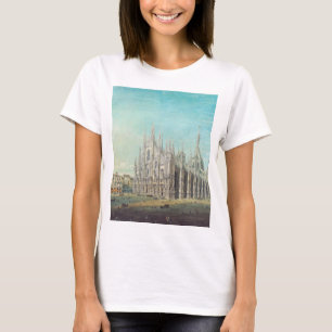 Camiseta Milán Piazza del Duomo años 1850 por Carlo Bossoli