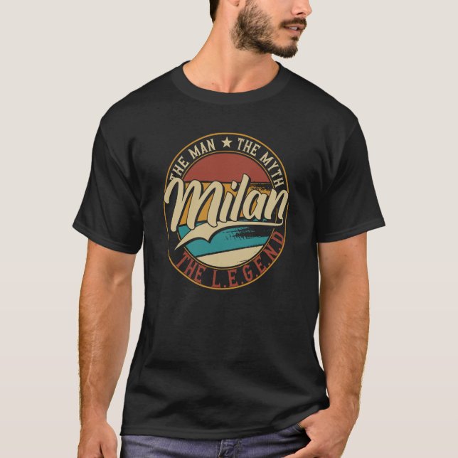 Camiseta Milan The man the myth the legend (Anverso)