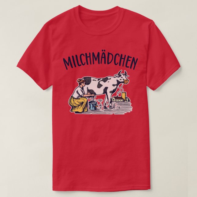 Camiseta Milchmdchen Molkerei retro (Diseño del anverso)