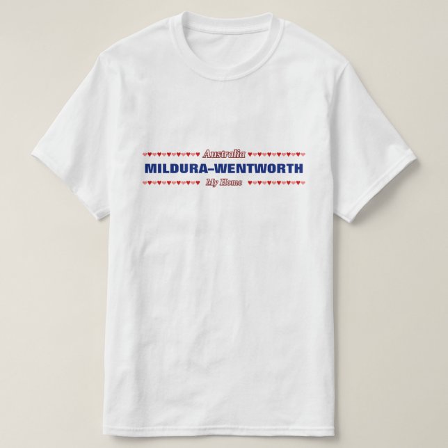 Camiseta MILDURA-WENTWORTH - Mi hogar - Australia; (Diseño del anverso)