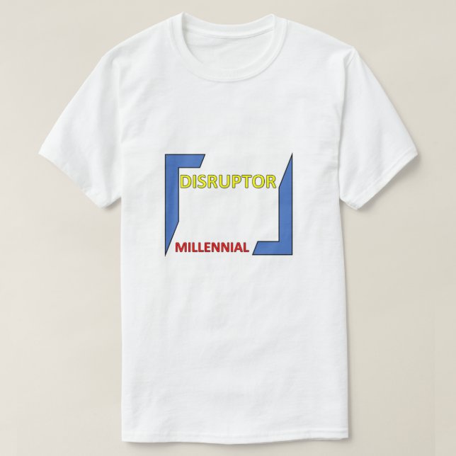 Camiseta MILENCIAL DE DISRUPTOR (Diseño del anverso)