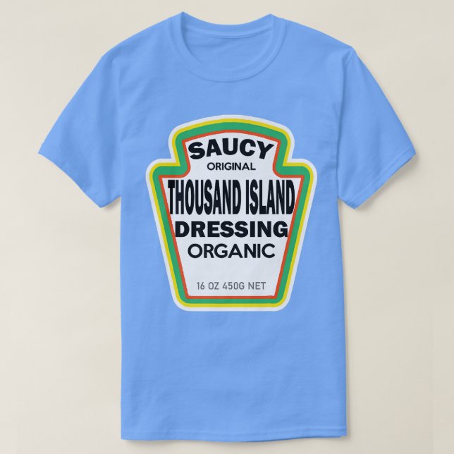 Camiseta Miles de Island Vestir Ensalada Fácil Costo Hallow (Diseño del anverso)