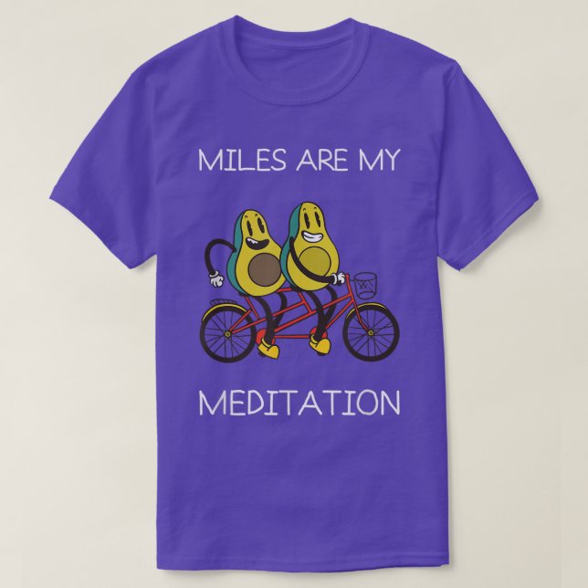 Camiseta Miles Meditación Montaña Aguacate Ciclismo en bici (Diseño del anverso)