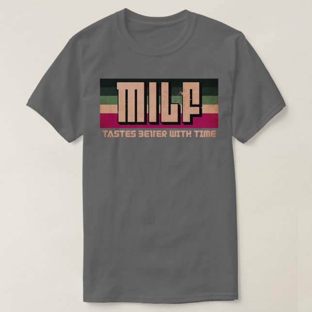 Camiseta Milf es mejor morado (Diseño del anverso)