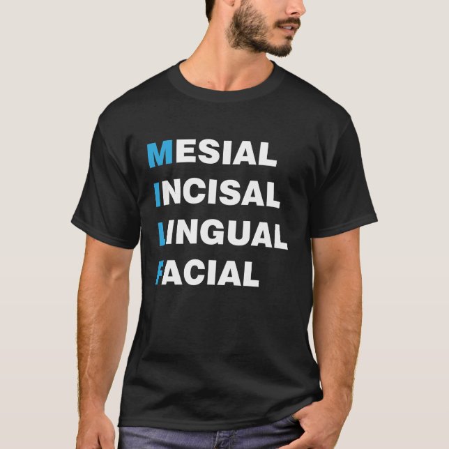 Camiseta Milf - Facial Lingüal Incisal Mesial (Anverso)