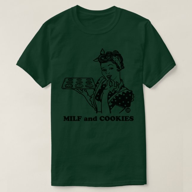 CAMISETA MILF Y COOKIES (Diseño del anverso)