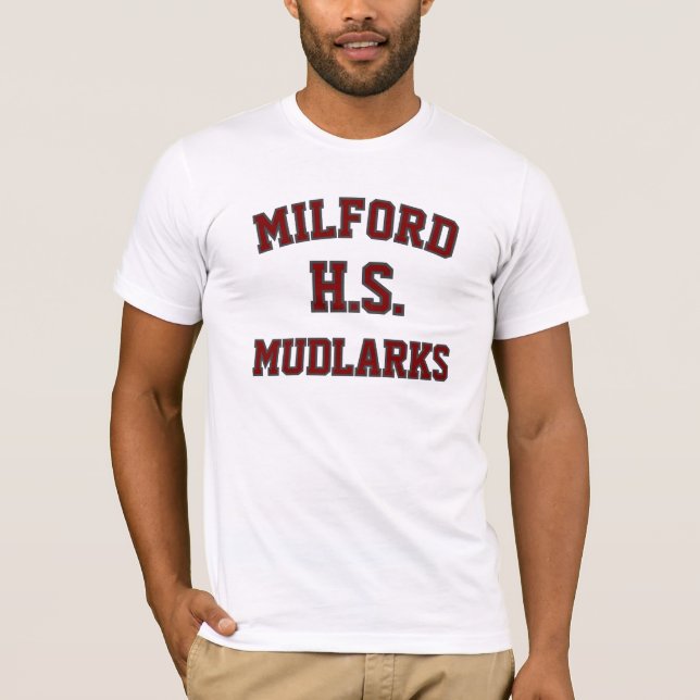 Camiseta Milford High School Mudlarks T-Shirt (Anverso)