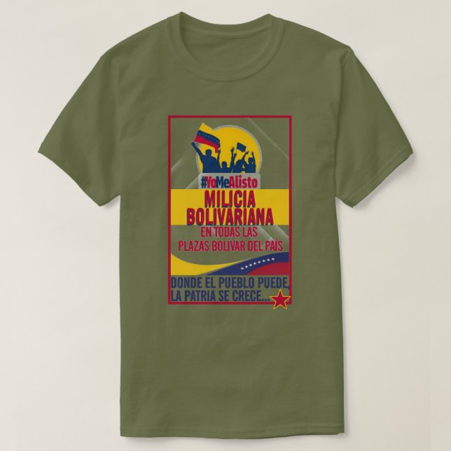CAMISETA MILICIA BOLIVARIA (Diseño del anverso)