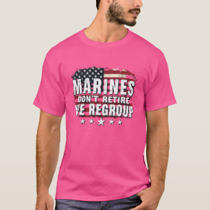 Camiseta militar de veteranos marinos estadouniden